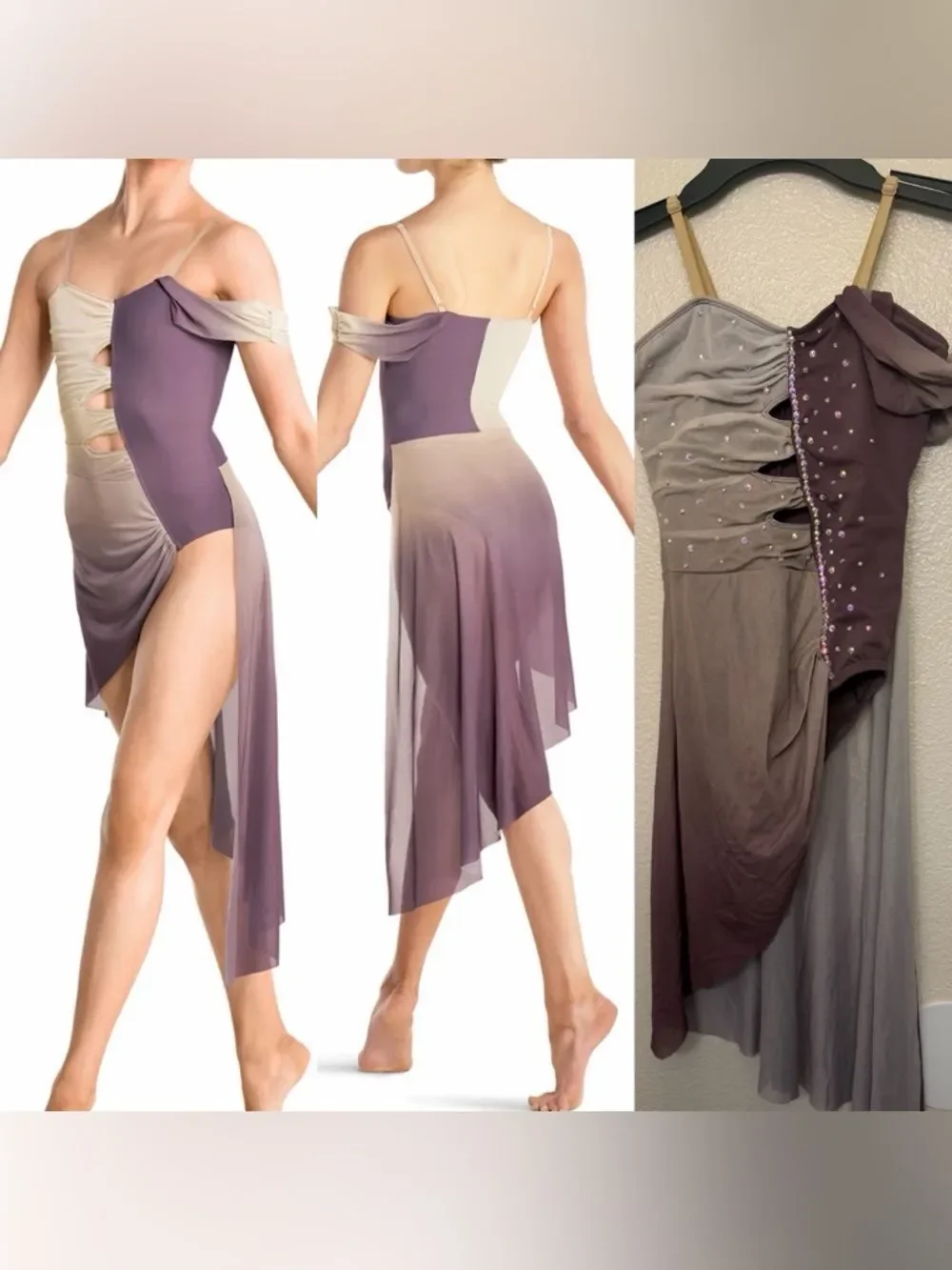 Tenth House solo Dance costume lavender dress  NEXUS TH24189 lyrical SA adult